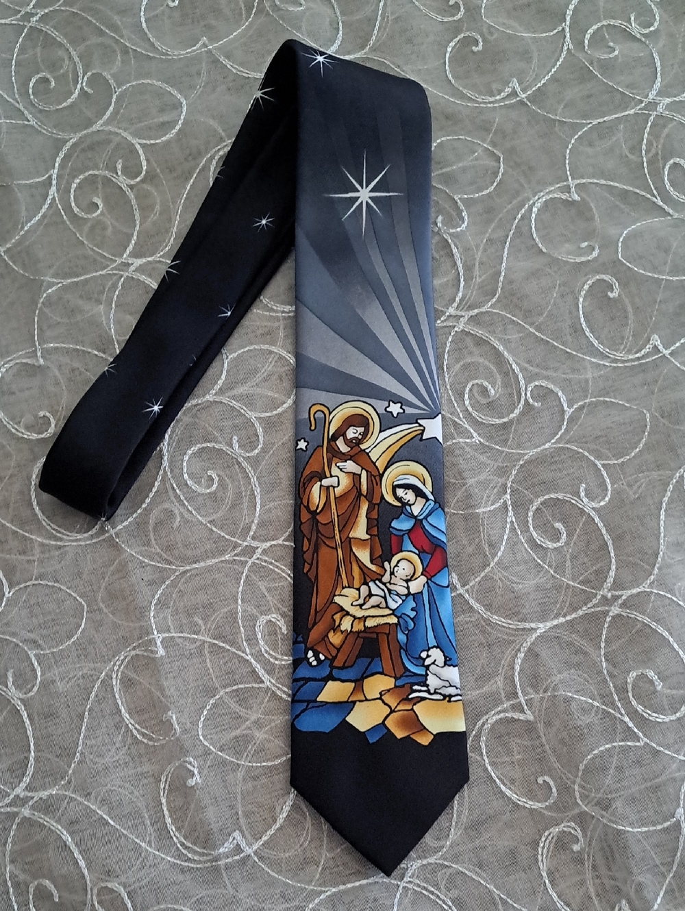 Noel Holiday Collection Nativity Tie